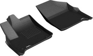 Chevrolet Traverse Floor Mats - Front - 3D MAXpider - Kagu Series, Carbon Fiber Embossed Pattern - Black - `18-`20 Chevrolet Traverse Floor Mats - Front - 3D MAXpider - Kagu Series, Carbon Fiber Embossed Pattern - Black - `18-`20